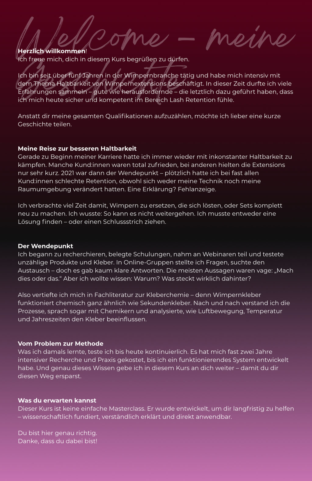 Haltbarkeits E-BOOK | Lashextensions