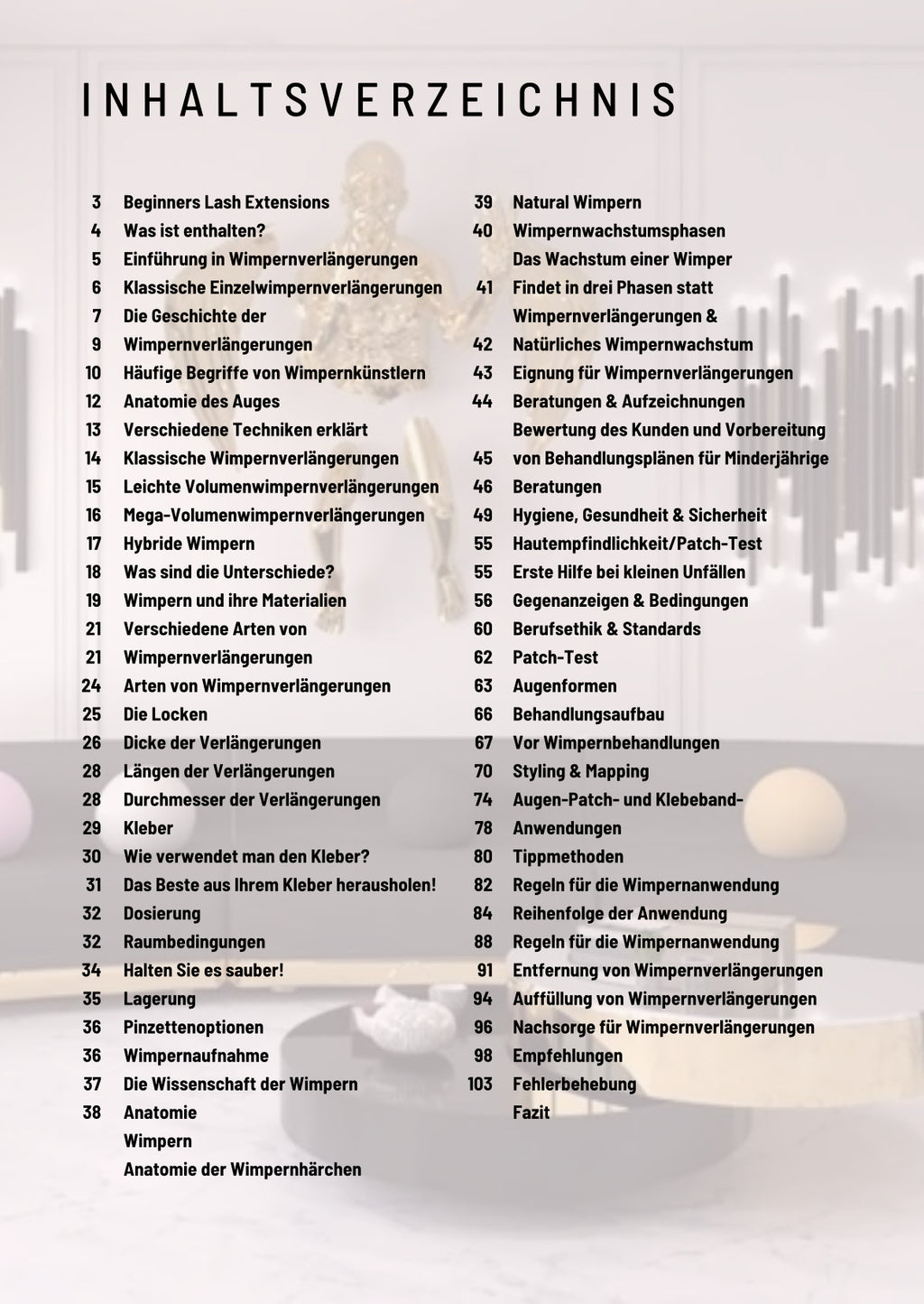 DEIN Schulungsheft | Lashextensions | 100 Seiten