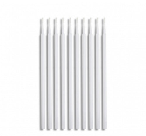 Weiße Microbrush Microbürstchen von Mine Zett Cosmetics – fusselarme Einweg-Applikatoren für die Wimpernverlängerung in 100, 300 und 500 Stück