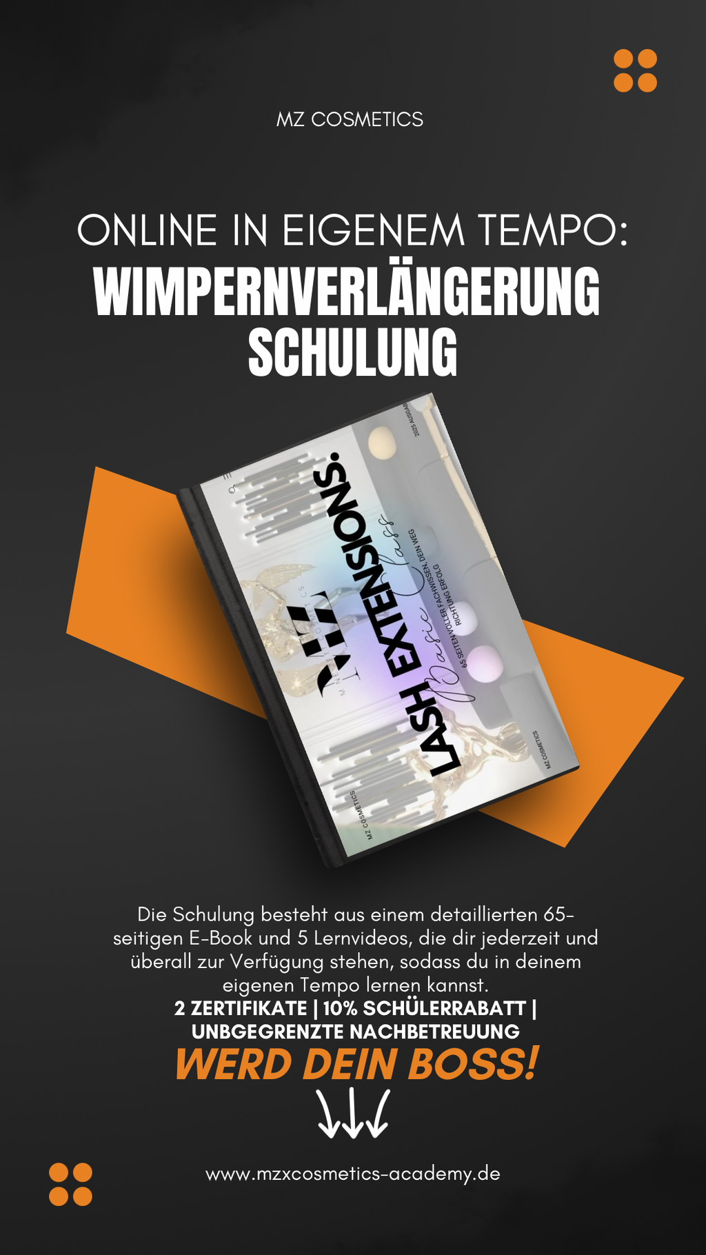 ONLINE Lashextensions Schulung | 1:1 | Volumen