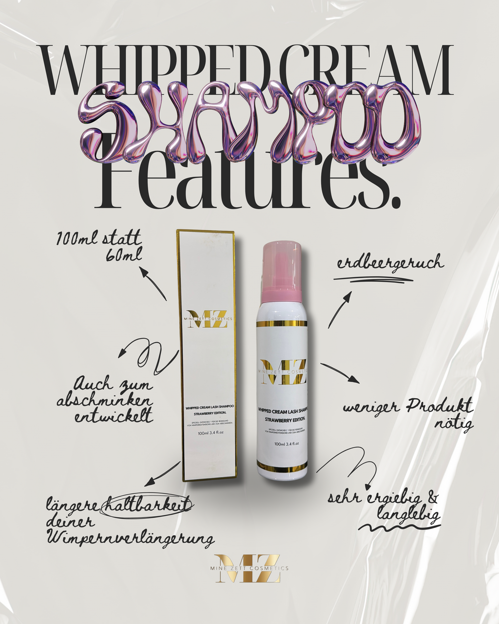 WHIPPED CREAM LASH SHAMPOO | 100ML